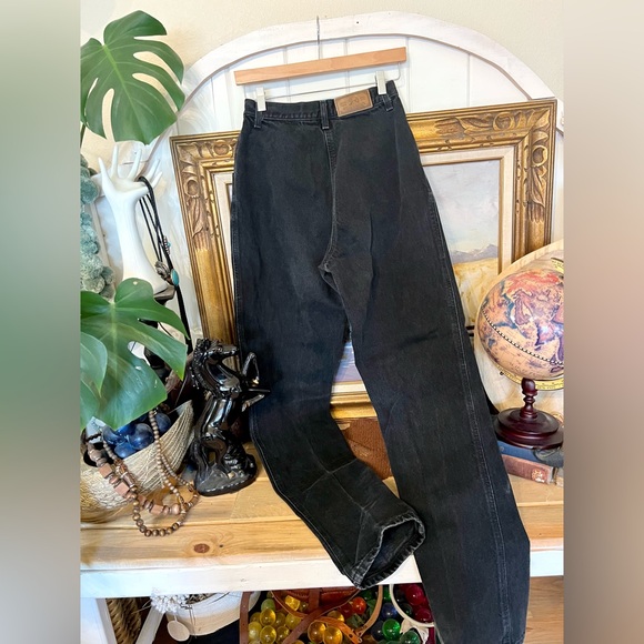 #23 Vintage Rocky Mountain Bareback Rodeo Rider Cowgirl  
Black Denim Jeans - Picture 3 of 12